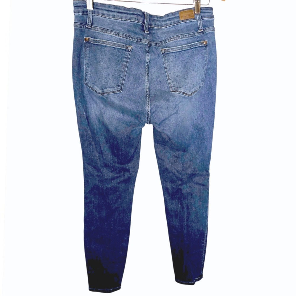 Judy Blue Button Fly Medium Wash Skinny Jeans with Thermal Patch Insert 30X29 - Picture 3 of 8
